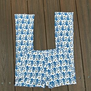 Roller Rabbit Blue and White Swirl Design